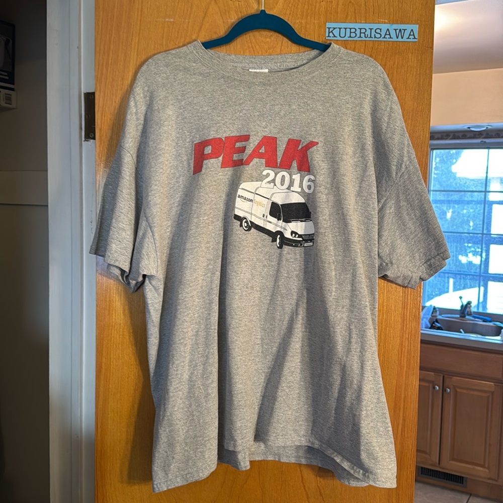 Amazon Logistics Peak 2016 Short Sleeve T-shirt 2XL XXL 90% Cotton 10% Polyester